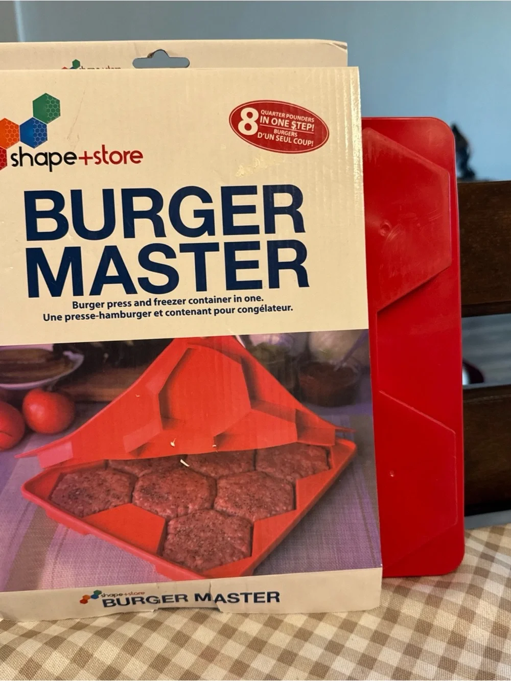 shape+store Burger Master Red Burger Press